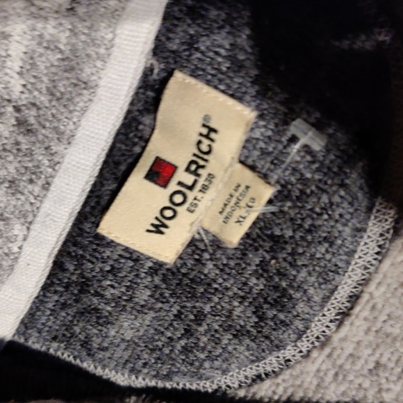 Woolrich Quarter zip cozy XL Gray - Picture 2 of 5